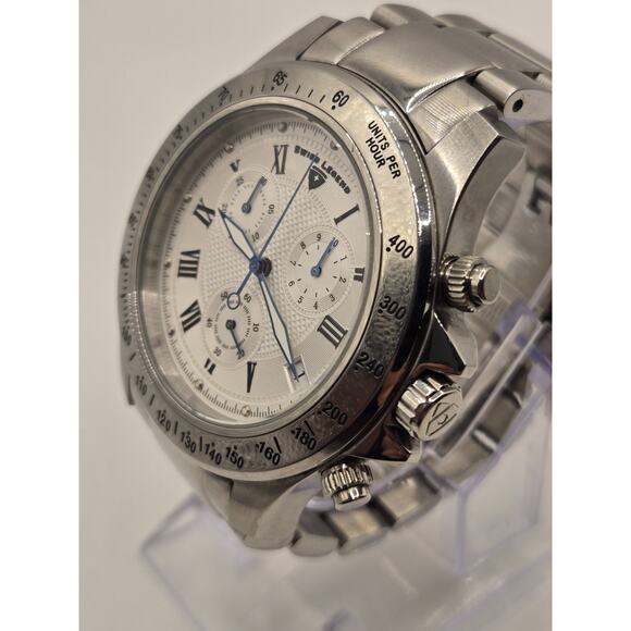 Swiss Legend Stainless Steel Chrinograpgh Men's Watch. 6.75" Band. - Picture 5 of 14